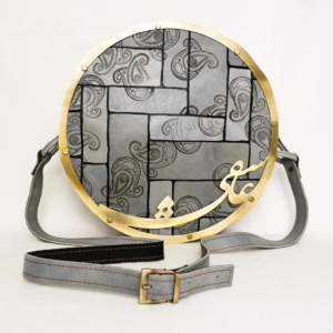 In Love Gray Leather Bag