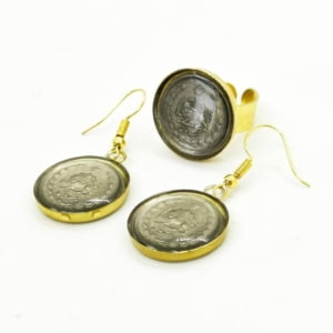 Persian Coin Ring and Earring