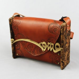 “Love” Calligraphy Leather Quilted Bag