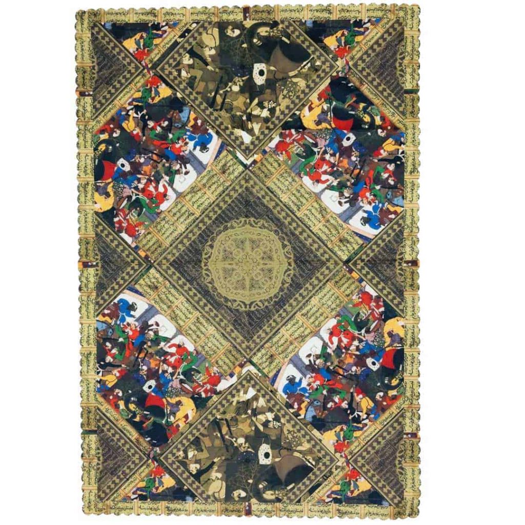 Bazaar Pattern Rectangle Tablecloth 1 x 1.5m persian art