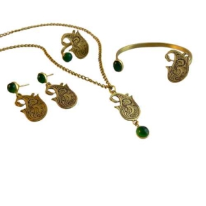 Termeh Agate Persian Jewelry Set