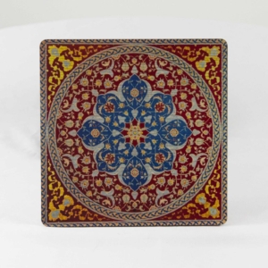 Persian Carpet Plate Coasters Set of 4