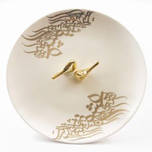 Golden Poetry Platter 30cm