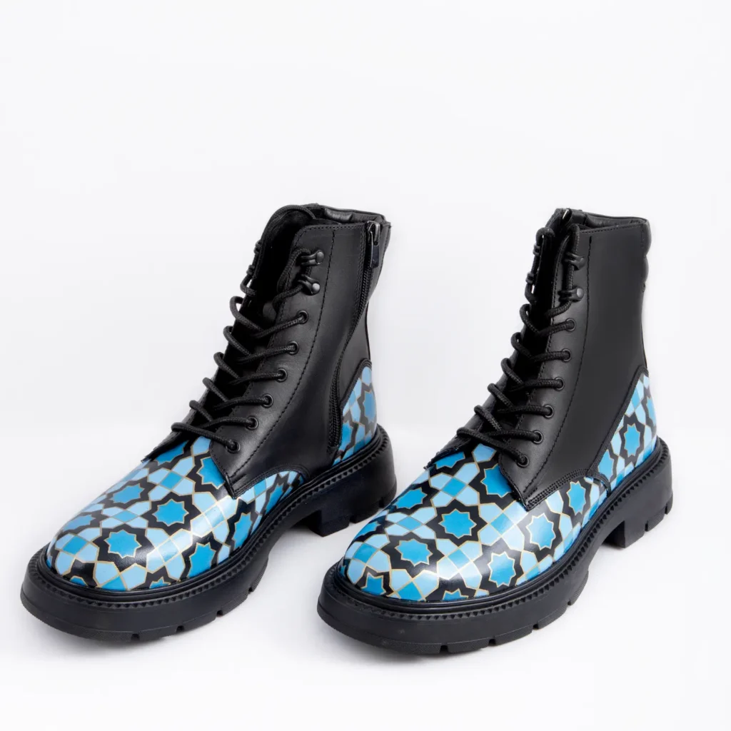 KASHI LEATHER BOOTS HAND-PAINTED