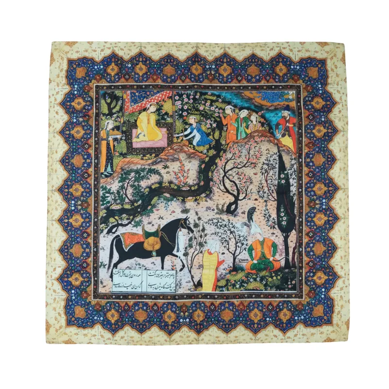 Scarf with Shahnameh Design