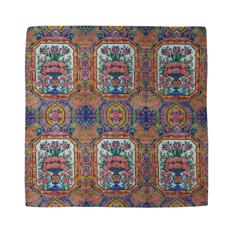 Scarf with Floral Design