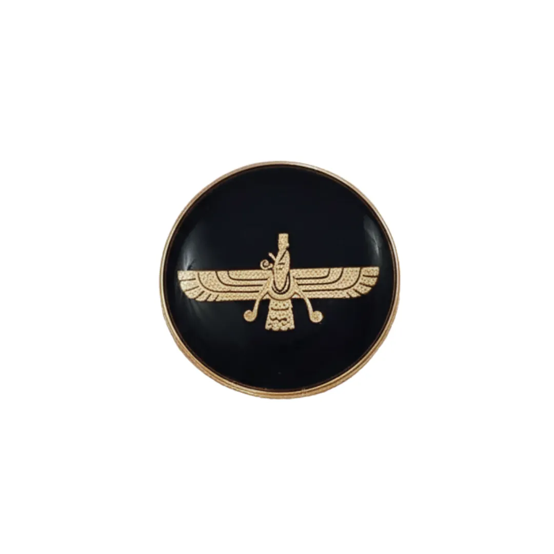 24k Gold Farvahar Pin Badge
