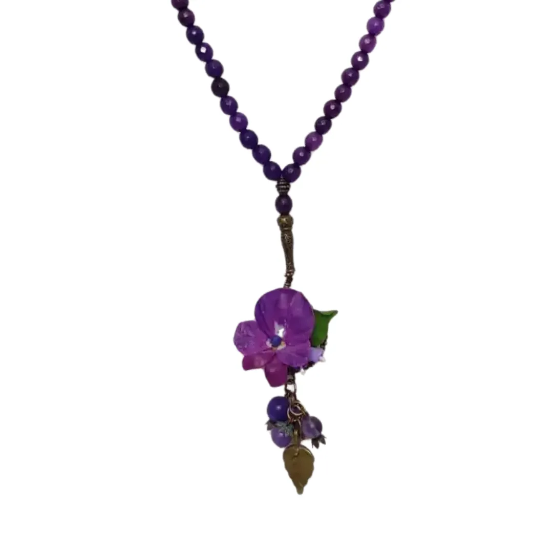 Purple Stone Necklace