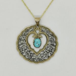 GHALAMZANI FLOWER & BIRD NECKLACE