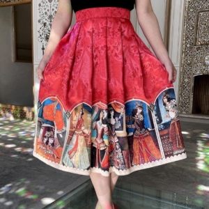 CALLIGRAPHY WOMEN'S SKIRT