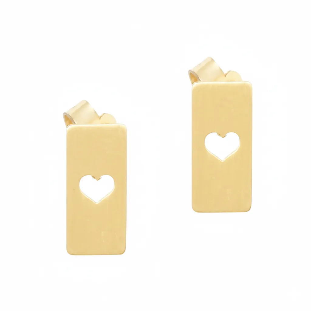 The Heart, 18k Gold Earrings