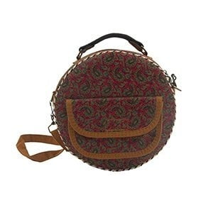 Red Persian Round Termeh Bag