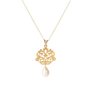 18k Gold Persian Necklace Arabesque (Islimi) Pattern
