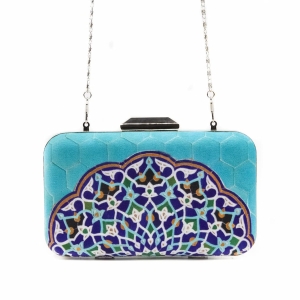 Persian Blue Clutch Bag