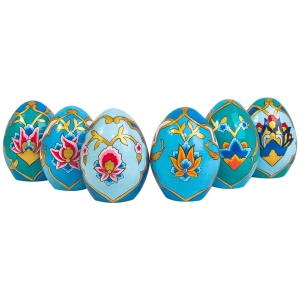 Hand Painted Tazhib Art Nowruz Egg