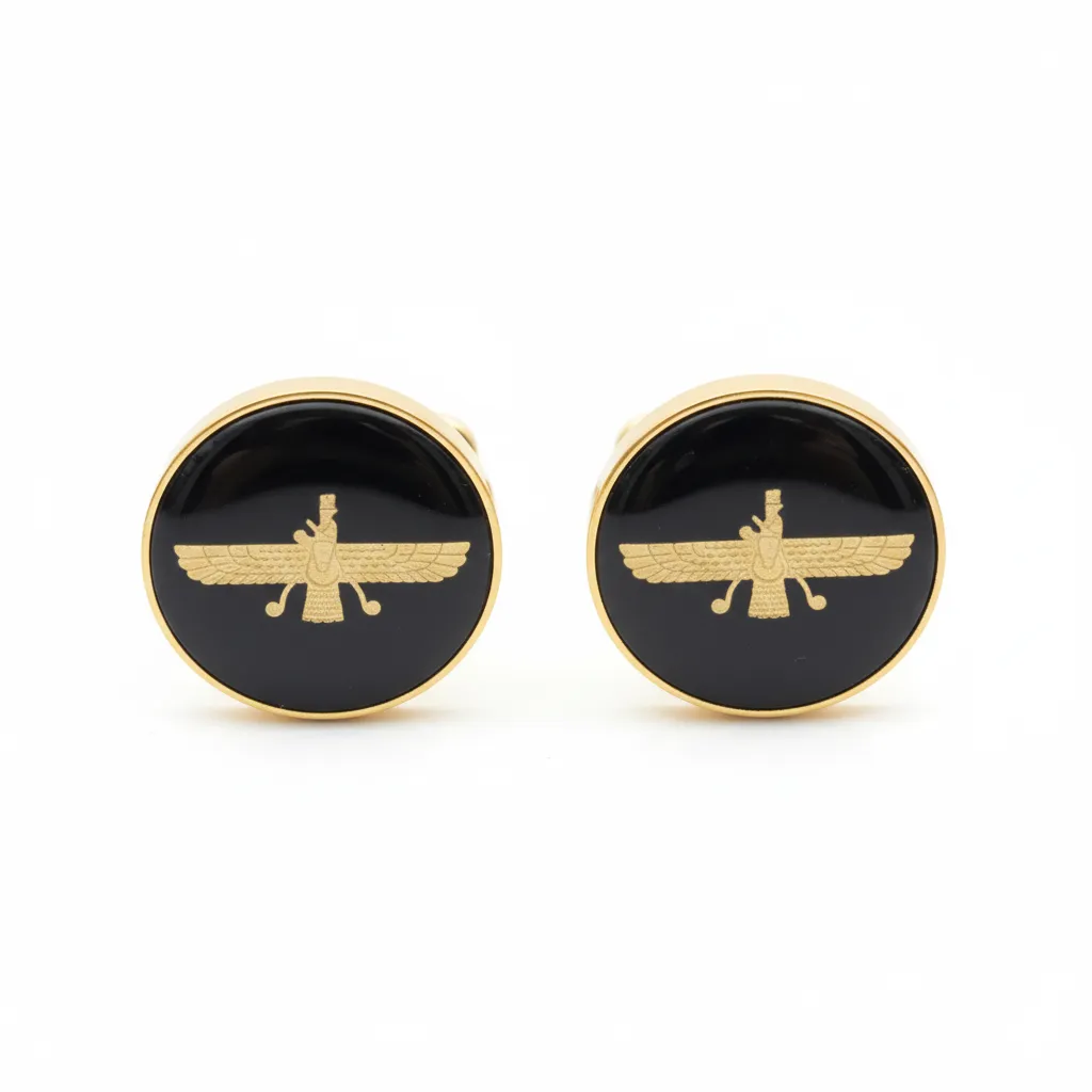 24k Gold Farvahar Cufflinks for Men