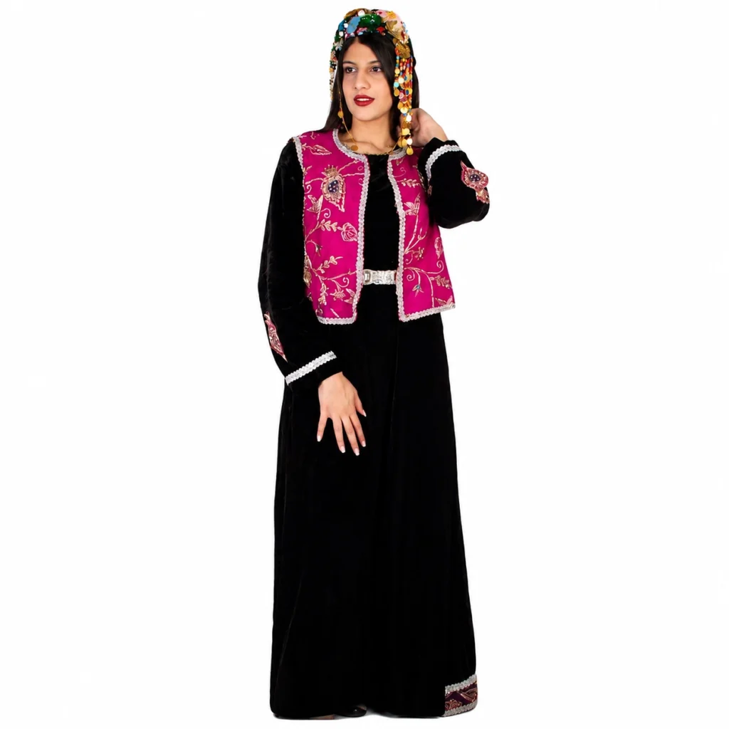 Traditional Kurdish-Velvet Outfit