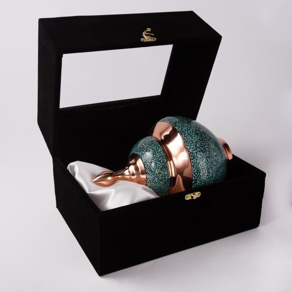 Firoozeh Koobi Turquoise on Copper - nowruz gifts