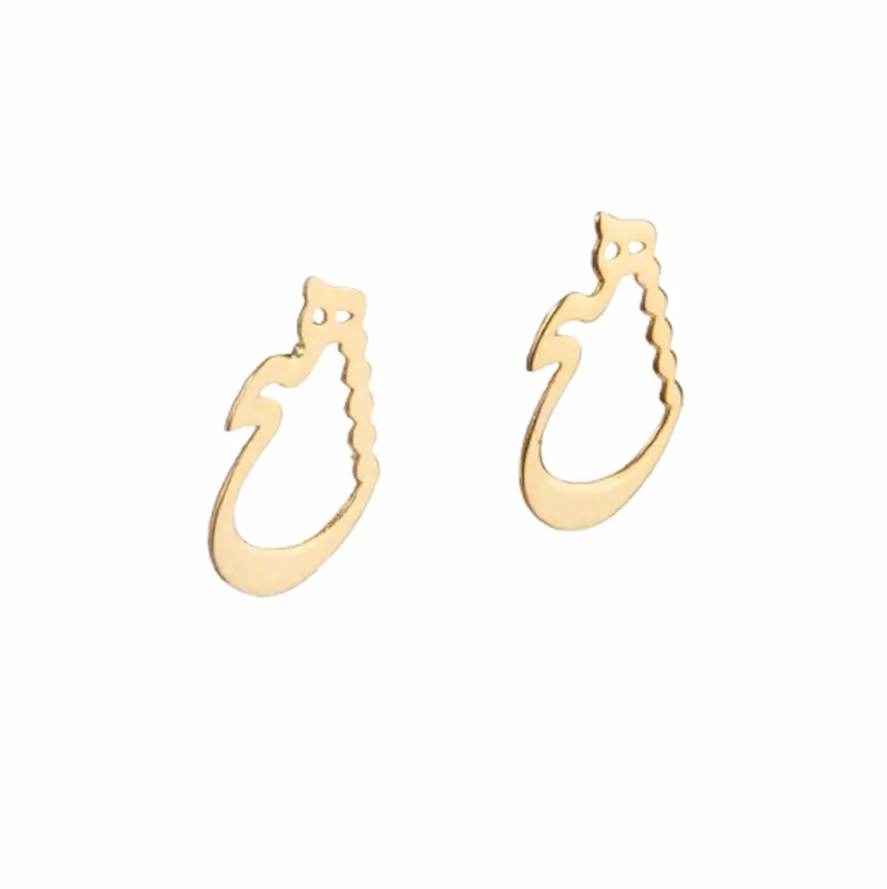 Nothing Calligraphy, 18k Gold Earrings
