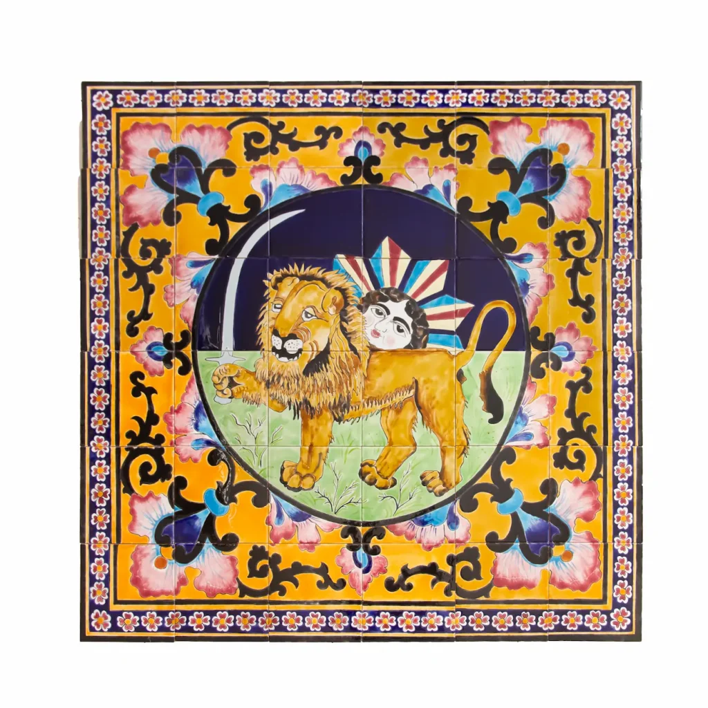 Imperial Sun and Lion Tile