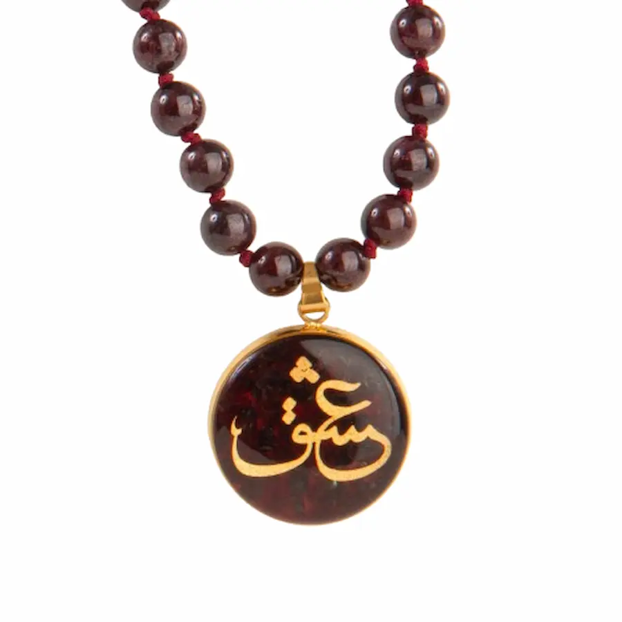 24k Gold Love Pattern Necklace