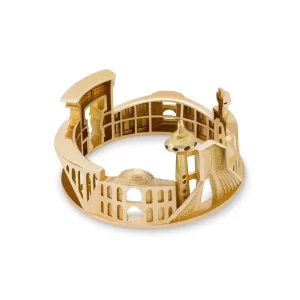 18K Gold Ring with Iranian Symbols – Persian Jewelry