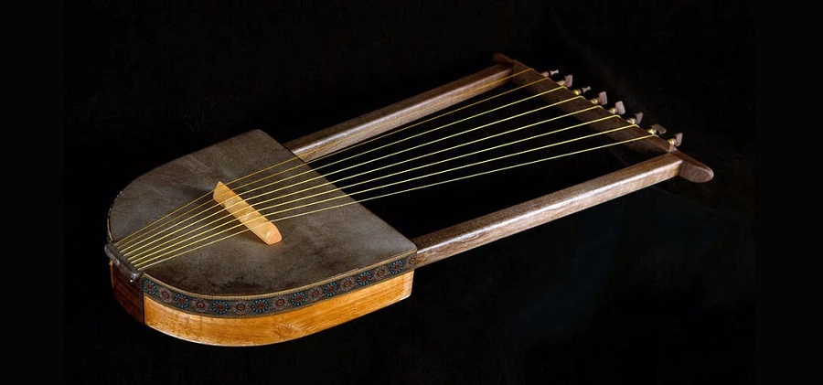 Persian string instruments - Persian harp (Arjan)
