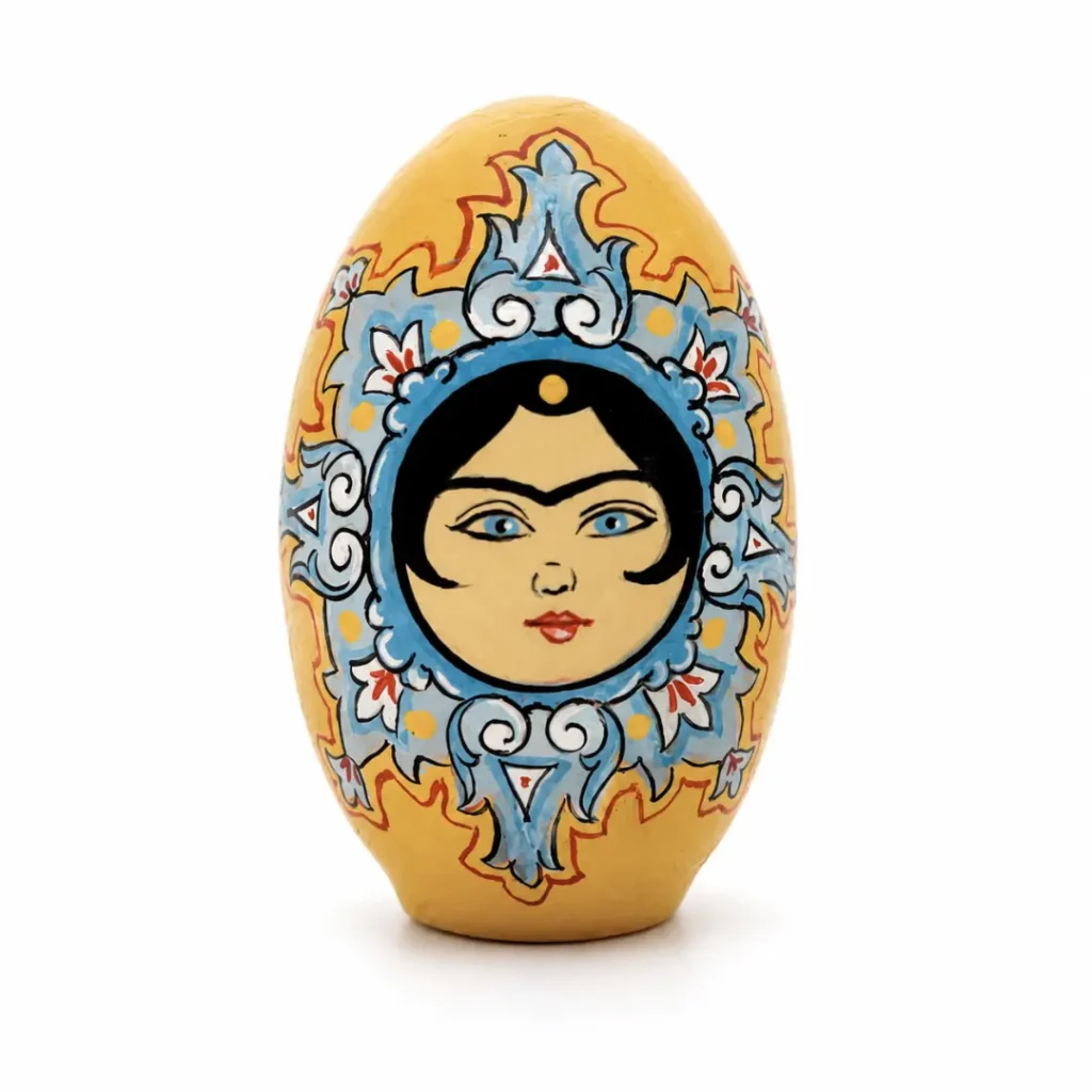 Nowruz Painted Eggs Inspired by the Shams Motif
