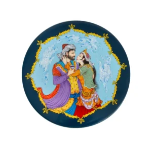 Khosrow and Shirin Hand Painted Persian Decorative Wall Plate – 30 cm